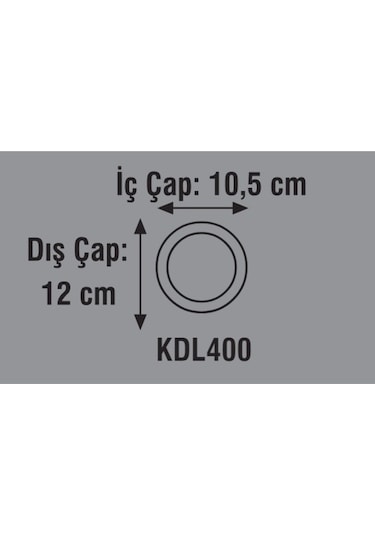 10 Adet Global K2 Kdl400 6w 6500k Beyaz Smd Yuvarlak Slim Led Panel