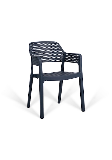 Hawaii Kollu Kafe Ve Balkon Sandalyesi 2'li Antrasit