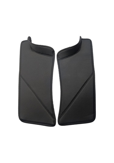 Tesla Model Y Arka Kapı İçin Dahili Eşik Şeridi Arka Koltuklar Tekme Önleyici Deri Koruyucu Ped Karbon Fiber Karbon Fiber