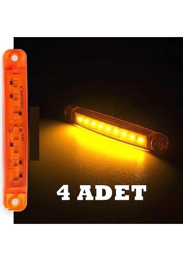 Fiat Strada Sarı Tavan Basamak Parmak Led 4 Adet