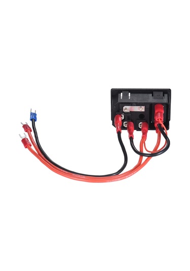 Shineyee 3d Yazıcı İçin 220v/110v 15a Sigortalı Güç Anahtarı Soketi Modülü - Dıy Uyumlu, Plastik-metal Yapısı, 22cm Kablolu Bağlantı Kablosu Rastgele