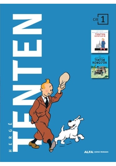 Tenten Cilt 1 - İki Kitap Bir Arada - Herge - Alfa Yayıncılık