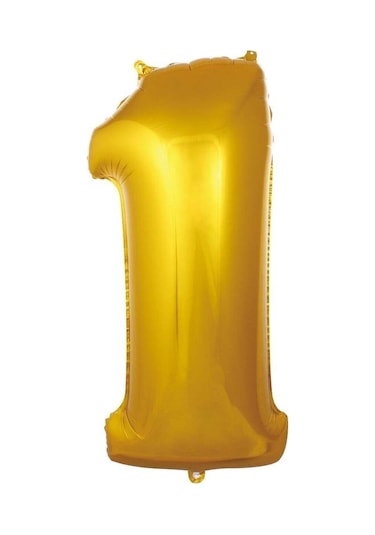 Folyo Balon Rakam Gold Renk 34 Inc 76 Cm Helyum Uyumlu 1