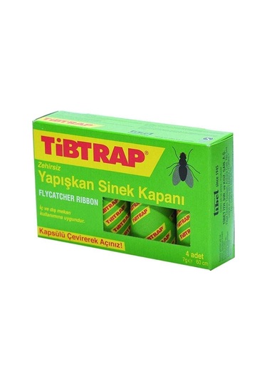 Tibtrap Yapışkan Sinek Kapanı 4 Lü Tdrtr