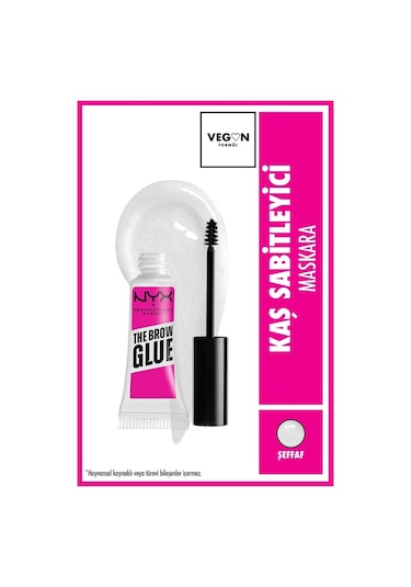 NYX Professional Makeup The Brow Glue Instant Brow Styler Şeffaf Kaş Sabitleyici Maskara