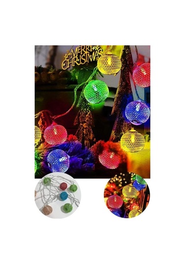 Hobibahçem Parti Ve Özel Gün Dekorasyonu Top Led Kandil Şeklinde Aydınlatma Renkli