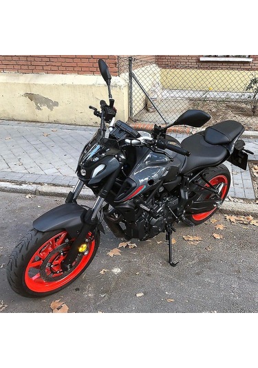 Padalink Yamaha Mt-07 2021 İçin Pcplastik Siyah Rüzgar Koruyucu - Aerodinamik Artırıcı, Kolay Kurulum, Güvenli Sürüş