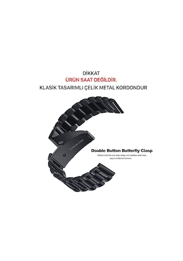 Honor Watch Gs Pro Klasik Paslanmaz Metal Çelik Kordon 22Mm