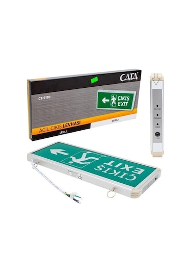 Ct-9170 Ledli Exıt Armatür - Acil Çıkış Levhası 3 Saat Şarjlı Diğer