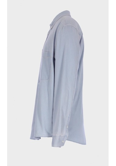 Erkek Açık Mavi Regular Fit Jean Gömlek C 4553-080 Açık Mavi