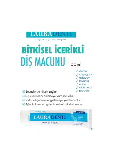 Fitoderman Florürsüz Bitkisel Diş Macunu 100 ML