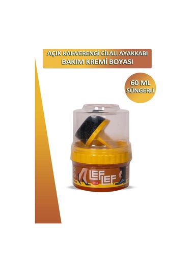 Nuri Leflef Cilalı Ayakkabı Bakım Kremi Boyası Süngerli 60 Ml 001