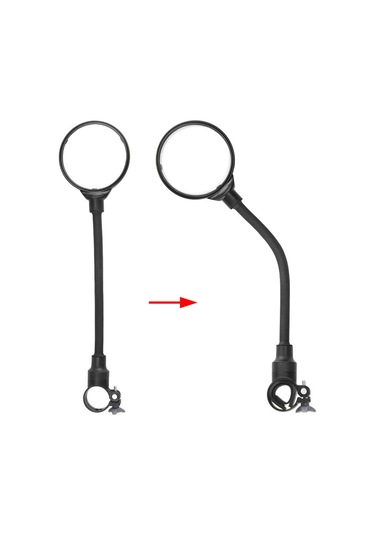 2 Adet Bisiklet Aynası Mtb Yol Bisikleti Arka Görüş Gidon Aynaları Bisiklet Aksesuarları Açı Ayarlanabilir Bisiklet Arka Görüş Aynası