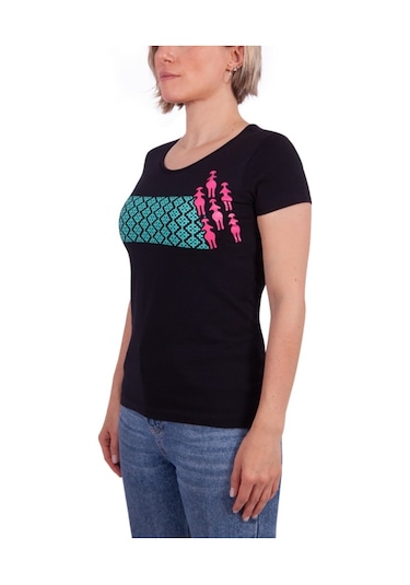 Biggdesign Ana Tanrıça Siyah Kadın T-Shirt