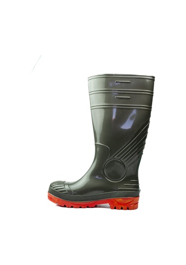 Babalı 2027 Doğan Haki Uzun Kadın İş Çizmesi 36 Cm Siyah