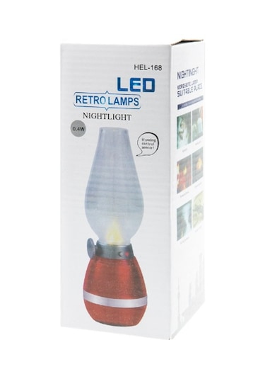 Retro Gaz Lambası Tasarımlı Led Lamba Çok Renkli