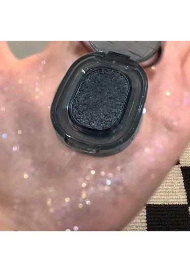 Metalik Dumanlı Tek Renkli Göz Farı Paleti Glitter Punk Siyah Göz Farı Paleti 01 01