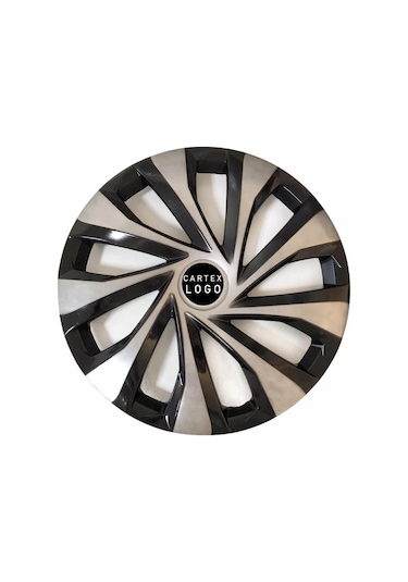 Skoda Fabia 14'' Inç Gri - Siyah 4lü Set Jant Kapağı Çelik Jant Görünümlü