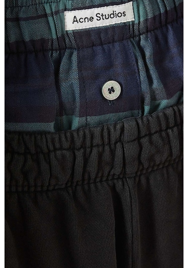 Acne Studios Double - Waistband Boxer Sweatpants - Rahat Ve Şık Tasarım Siyah