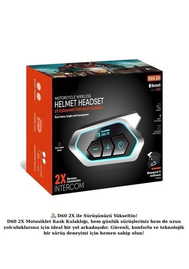 Ip67 Su Geçirmez 2 Kişi 300m Motor Telsiz İnterkom Bt5.3 Rgb Işık