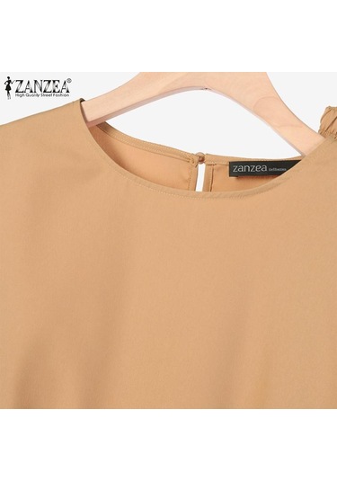 Zanzea Yaz Kıyafetleri Bayan Bluz Ve Pantolon Günlük İki Parçalı Takım Elbise Kraliyet Mavisi Zanzea Yaz Kıyafetleri Bayan Bluz Ve Pantolon Günlük İki Parçalı Takım Elbise Kraliyet Mavisi