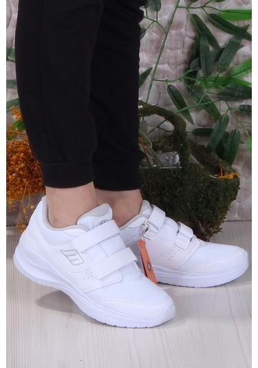 M.p Diana Rahat Hafif Cırtlı Kadın Sneaker Ayakkabı Beyaz