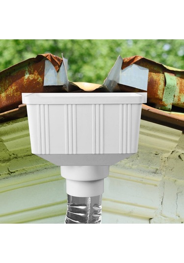 Suntek Yağmur Suyu Downspout Drenaj Konektörü Peyzaj Yağmur