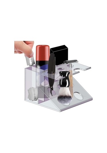 Pazly Tutucu Traş Tezgah Suntek Standı Şeffaf Makineleri Macunu Diş Dj Diğer
