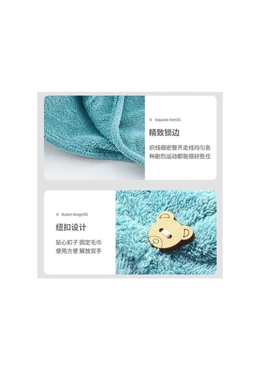 Zyzqstore Kadın Saç Havlusu Mikrofiber Banyo Havlusu Yetişkinler Çok Renkli Çok Renkli