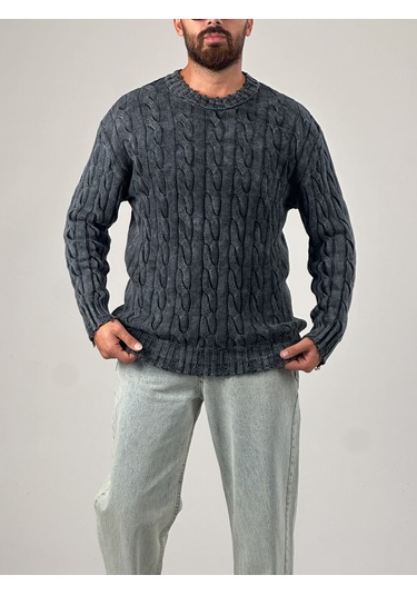 Antrasit Triko Erkek Sweatshirt Coc1013 Antrasit