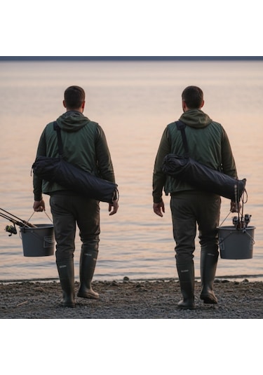 Kamp Ve Balıkçı Sandalyesi Siyah