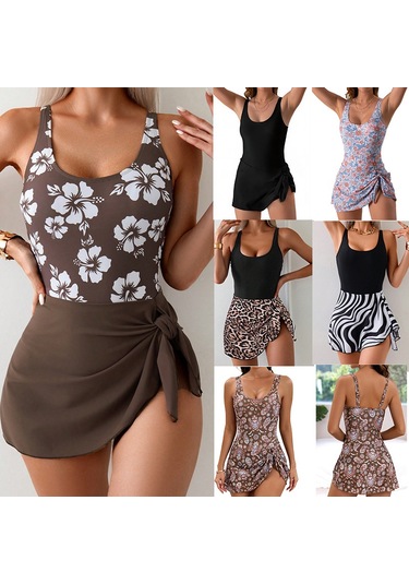 "ınce" Baskıtek Parça Mayo Plaj Tatil İnce Mizaçtek Parça Mayo Siyah - Leopar