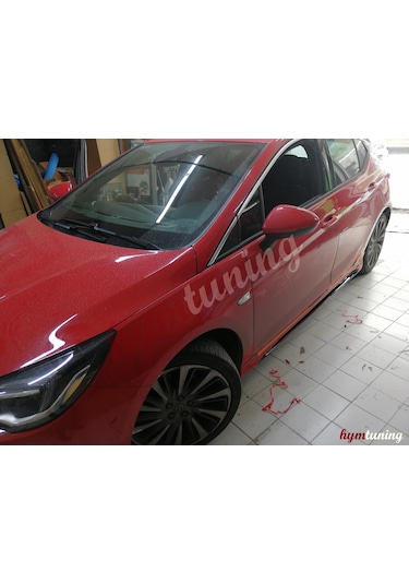 Opel Astra K 2015 Marşpiyel Seti - Kanallı Model - Boyasız Plastik