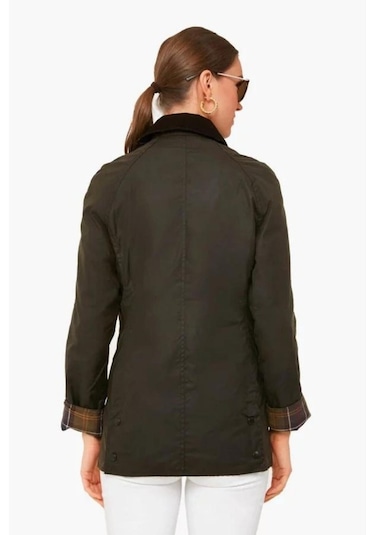 Barbour Classic Beadnell Yağlı Ceket Ol71 Olive -488031813-