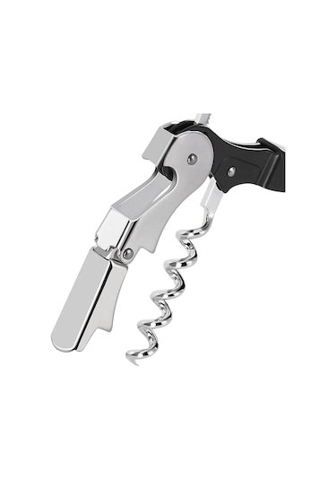 3'lü Paket Tirbuşon Ağır Hizmet Açacağı Seti, Sıvı Kesici Ve Şişe Açacağı Anahtarı Garsonlar İçin, Ev Siyah Çok Renkli