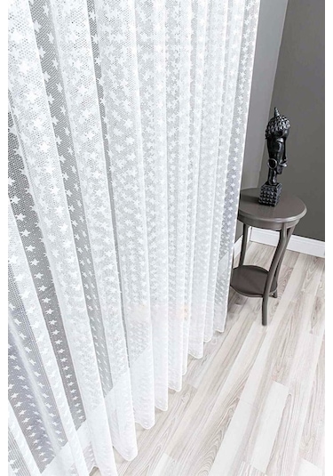 Evdepo Home Kullanıma Hazır Örme Tül Perde (541910123)