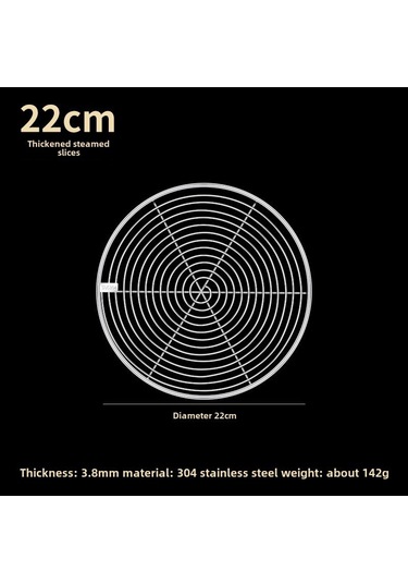 Reedark 22cm 304 Gıda Grubu Paslanmaz Çelik Kalın Gazimaç, Ev Ve Ticari Mutfaklar İçin Fırın/arç Uyumlu, Temizliği Kolay, Çok Fonksiyonlu Buhar Taşıyıcı