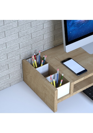 Emkawood Sally Safir Monitör Yükseltici Laptop Standı