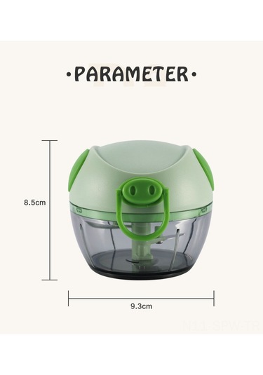 Maiyame Evde Kullanımcı El Çekmeli Sarımsak Halka Haline Getirici - Çilli, Kıyma Ve Baharatları Dağılımı İçin Pratik Alet Mavi/pembe/yeşil Yeşil