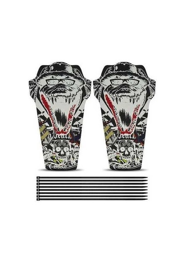 Pazly Takım Seti Renkli Bisiklet Çamurluk Koruyucu Ön Ve Arka Lastik Koruma 1 Ly Çok Renkli Çok Renkli