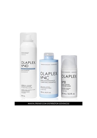 Olaplex Clean Scalp Derinlemesine Temizleyen Nemlendiren ve Hacim Veren Saç Bakım Seti