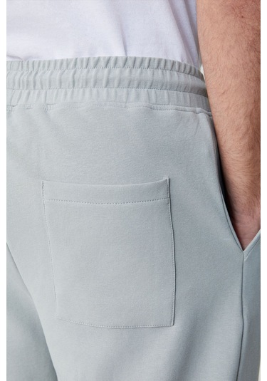 GRIMELANGE Faust Erkek Dik Yaka Oversize Uzun Kol Fermuarlı Beli Lastikli Gri Eşofman Takımı Gri