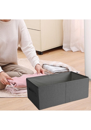 Suntek Katlanabilir Elbise Saklama Kutusu L Gri