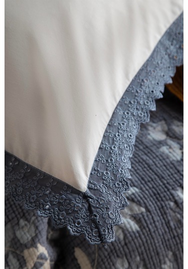 Apricitas Home Marbella İndigo Çift Kişilik Yatak Örtüsü Takımı İndigo