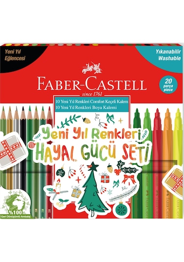 Faber-Castell Yeni Yıl Renkleri Hayal Gücü Seti 20'li