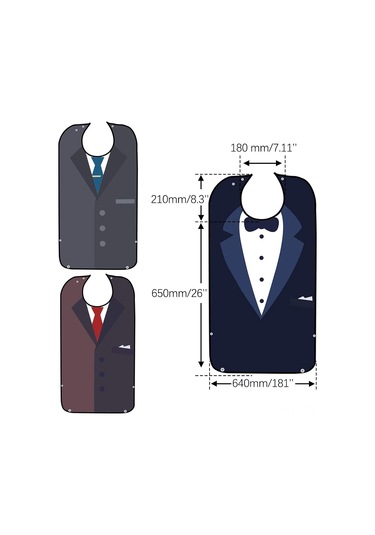 Yifomall Yetişkinler İçin Yeniden Kullanılabilir 3'lü Bez, Büyük Boy Giyim Koruması, Yiyecek Toplayıcı Çantası Ve Basma Kapatma Özelliği, Erkek/bayam İçin