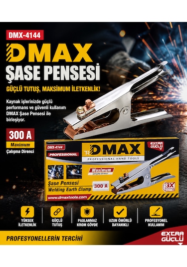 Şase Pensesi 300 Amper Maximum Çalışma Direnci Extra Güçlü Kod :dmx-4144