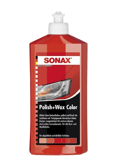Sonax Renkli Nano Parlatıcı Ve Koruyucu Cila Kırmızı 500 Ml