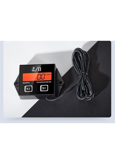 Junzhuodianpu Dijital Motor Devir Saati Ölçer Takometre Göstergesi Motor Rpm Lcd Ekran Araba Motosiklet Strok Motor Tekne Atv Moto