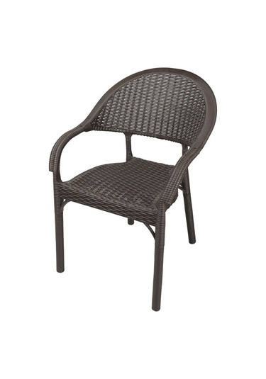 Luna Eylül Rattan Koltuk Kahverengi